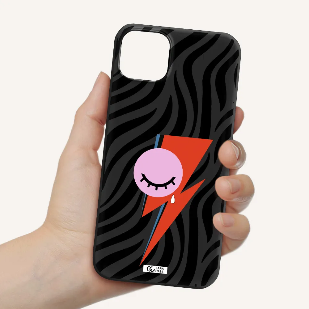 David Bowie Symbol Apple iPhone 14 Silicone black Case