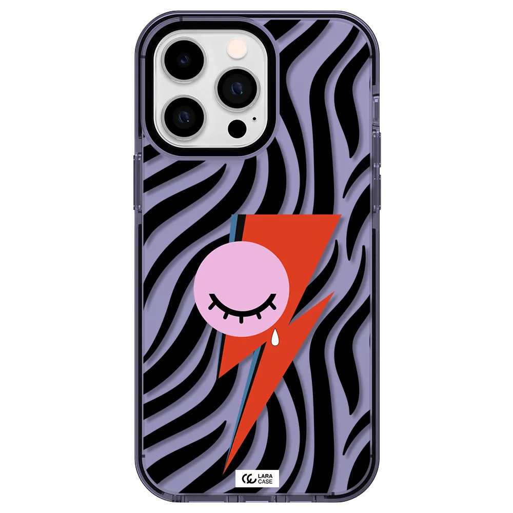 David Bowie Symbol Apple iPhone 15 Pro impact Lilac Case
