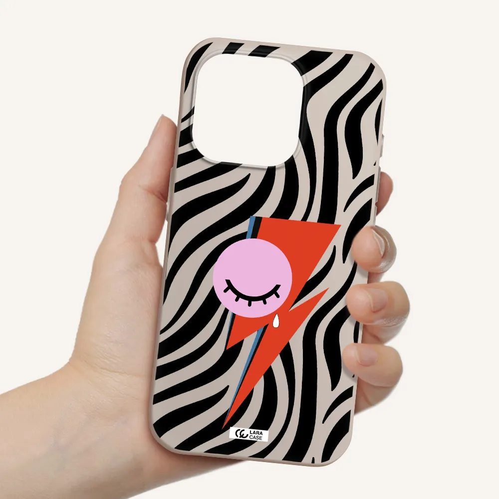 David Bowie Symbol Apple Iphone 15 Pro Silicone Stone Case