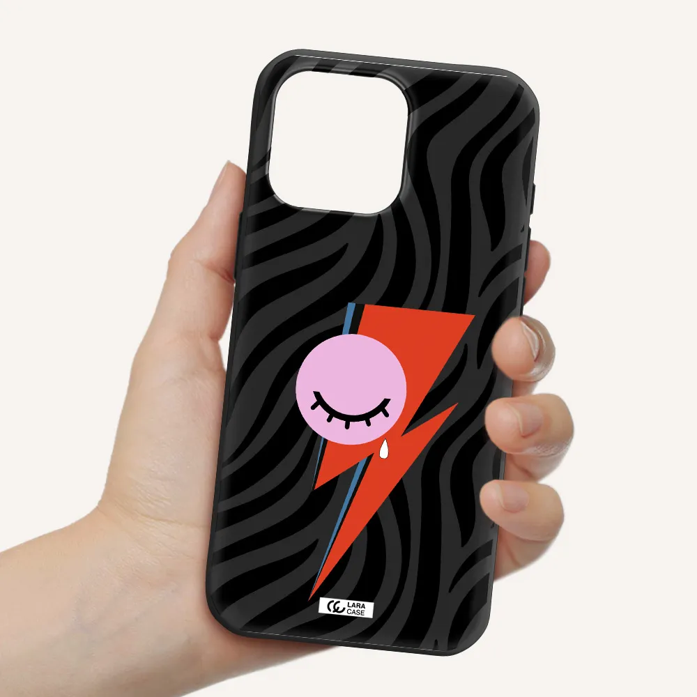 David Bowie Symbol Apple Iphone 16 Pro Max Silicone Black Case