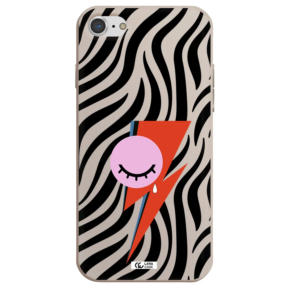 David Bowie Symbol Apple iPhone 8 Silicone Stone Case