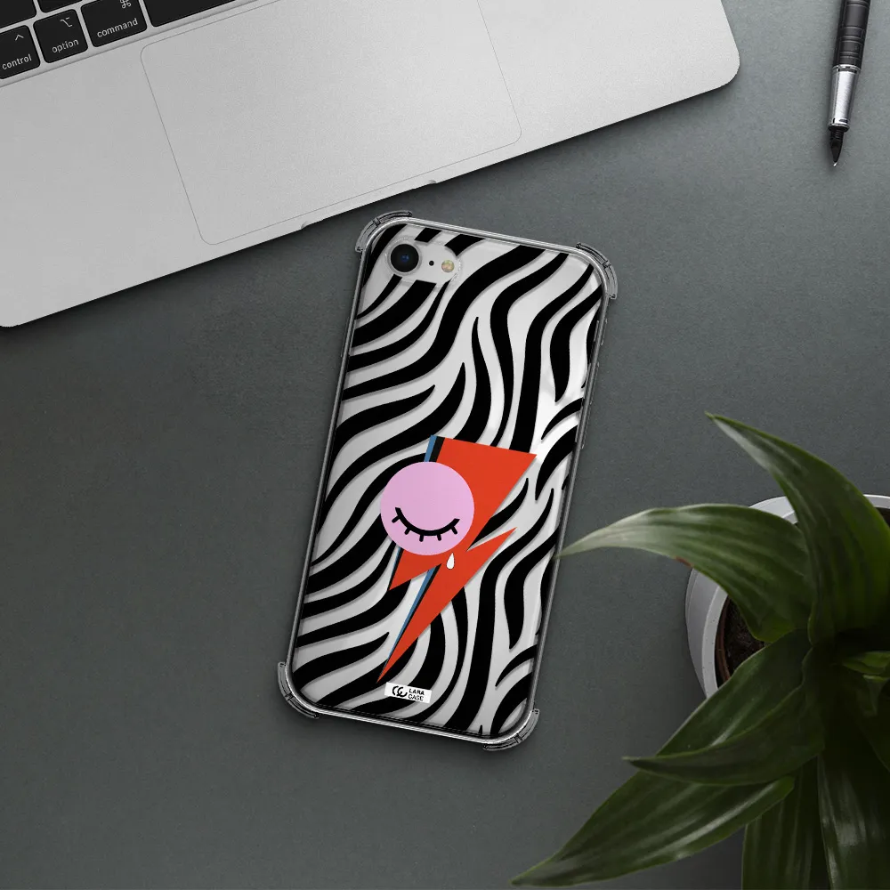 David Bowie Symbol Apple iPhone se 2020 Clear PC Case