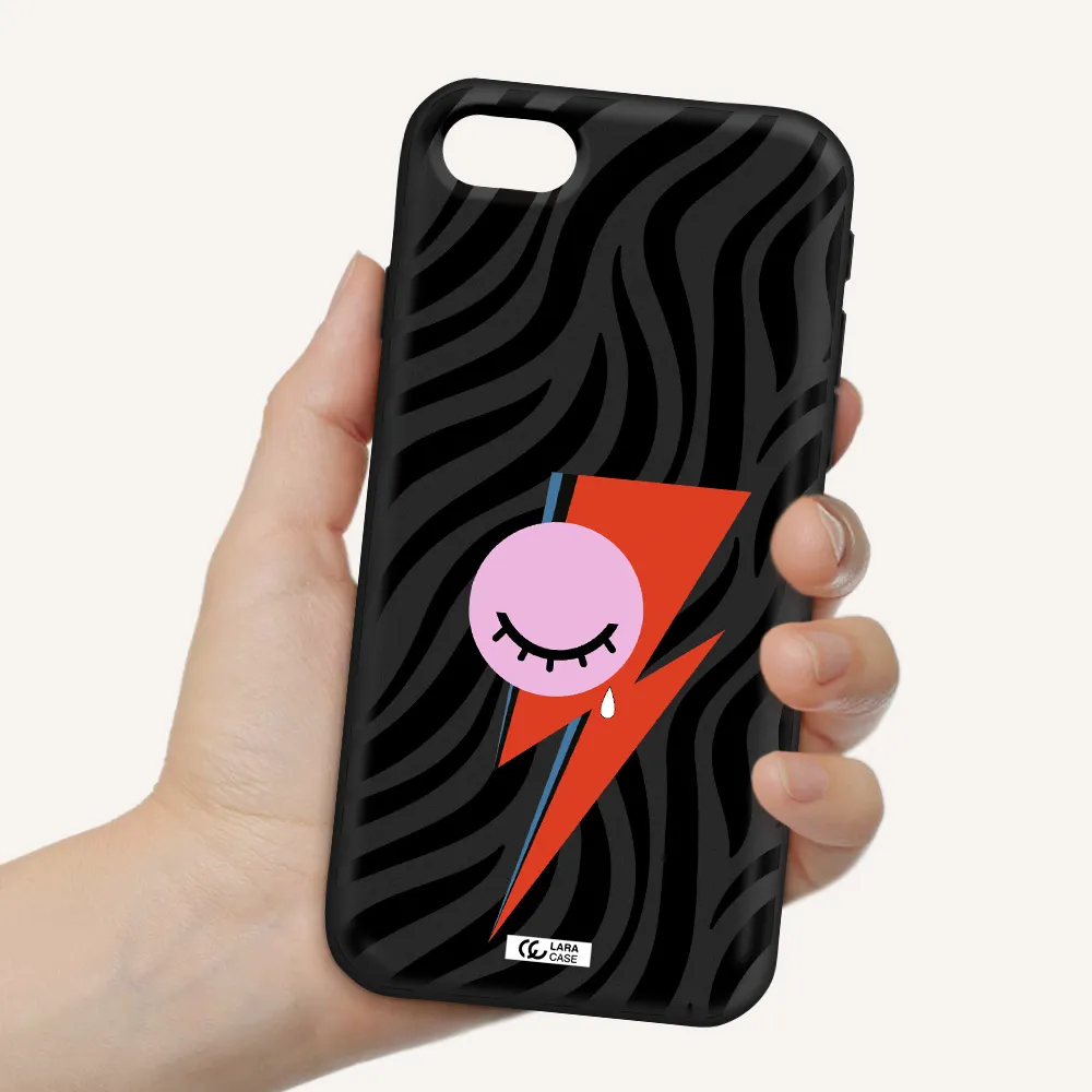 David Bowie Symbol Apple iPhone se 2020 Silicone black Case