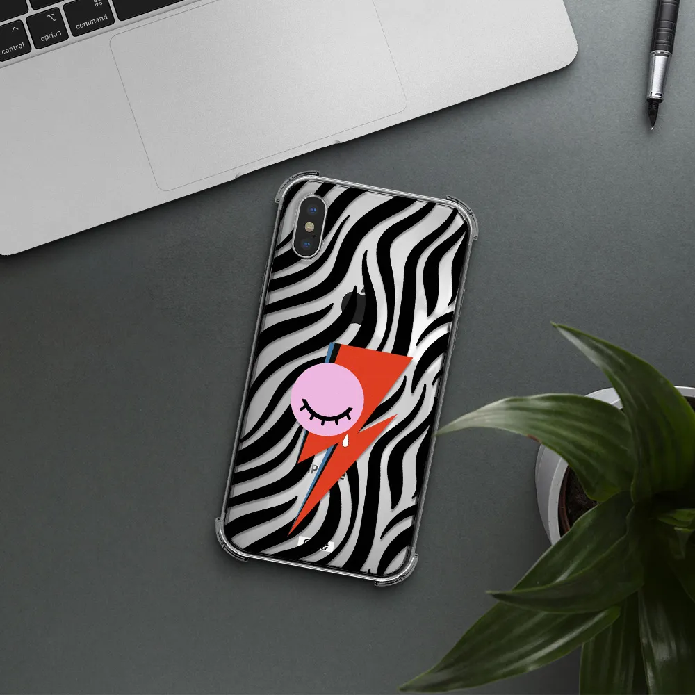 David Bowie Symbol Apple iPhone X Clear PC Case