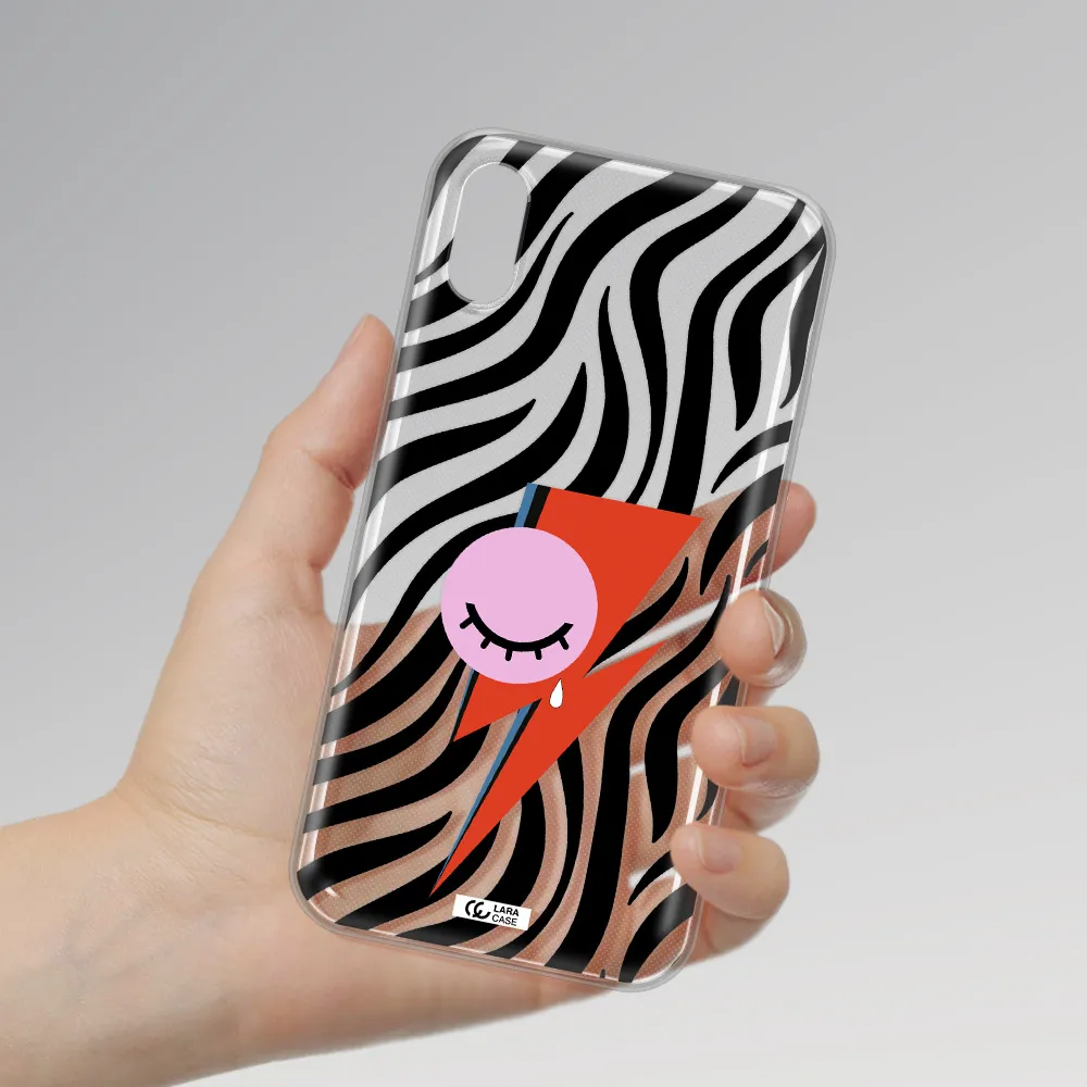 David Bowie Symbol Apple iPhone X Clear TPU Case