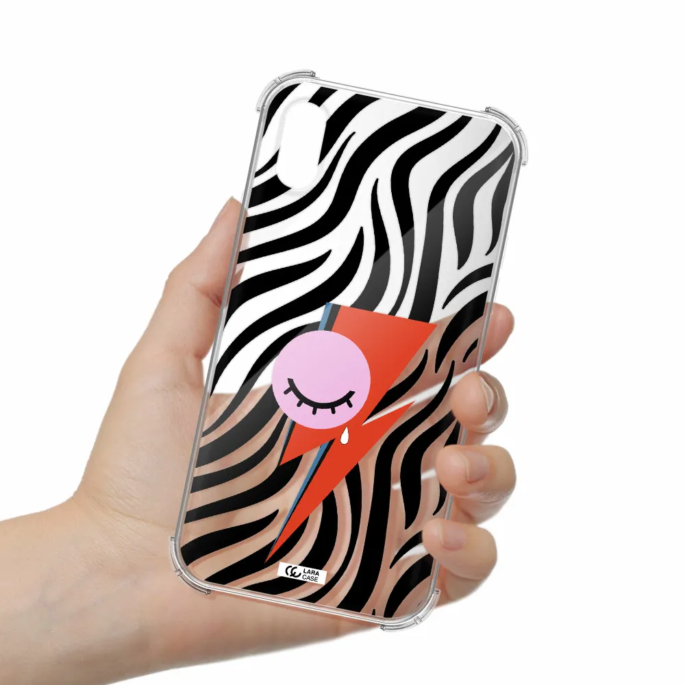 David Bowie Symbol Apple iPhone XS Clear PC Case