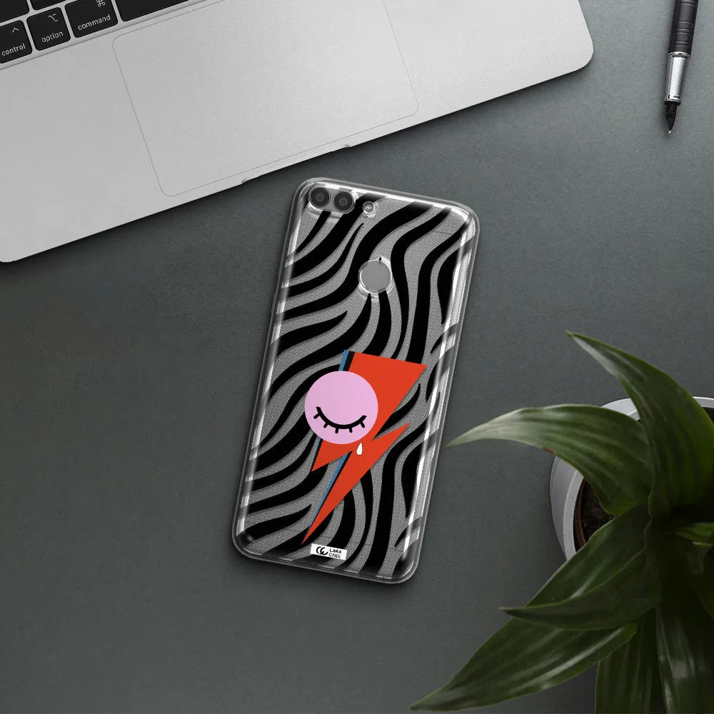 David Bowie Symbol Huawei P Smart 2017 Clear TPU Case