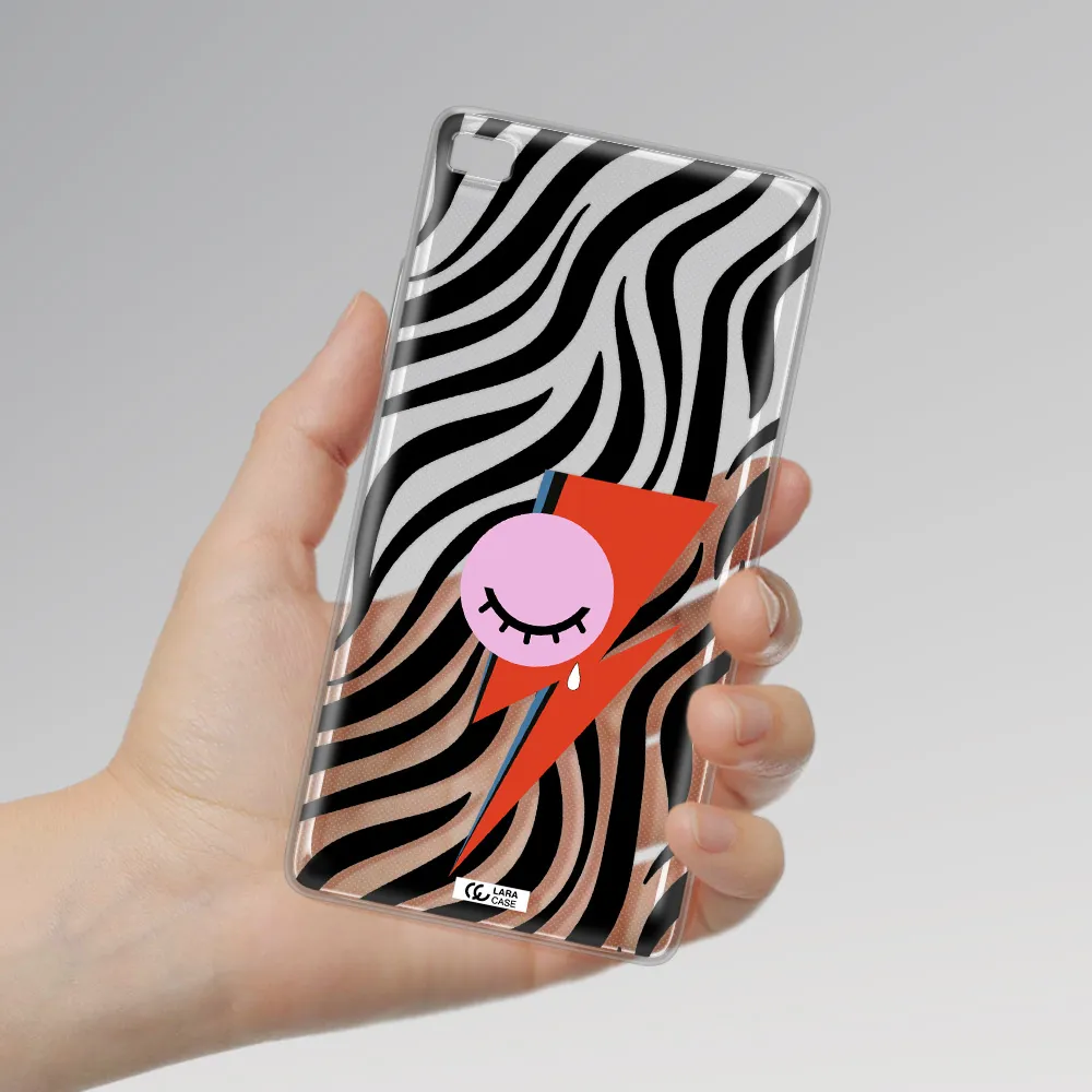 David Bowie Symbol Huawei P8 Clear TPU Case