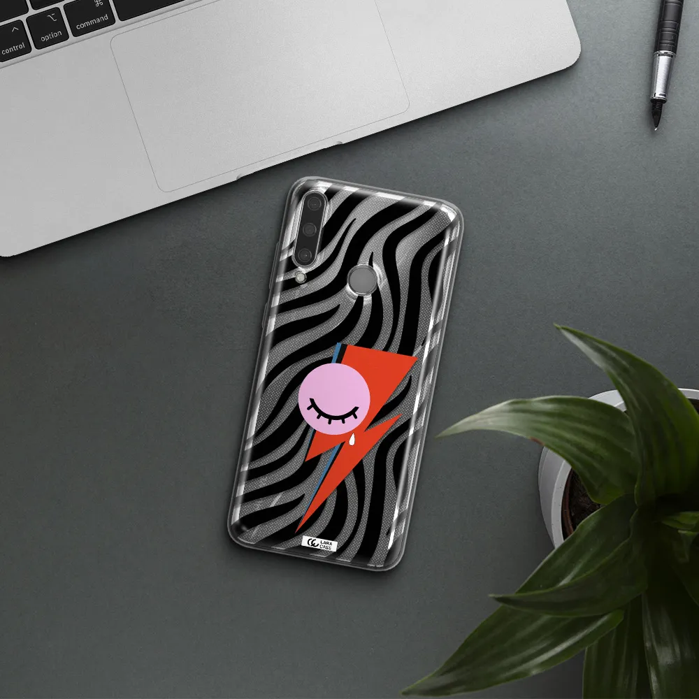 David Bowie Symbol Huawei Y6P Clear TPU Case