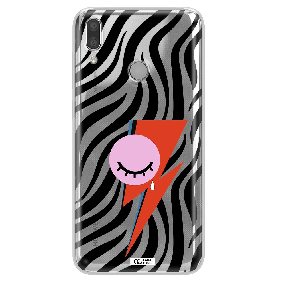 David Bowie Symbol Huawei Y7 2019 Clear TPU Case