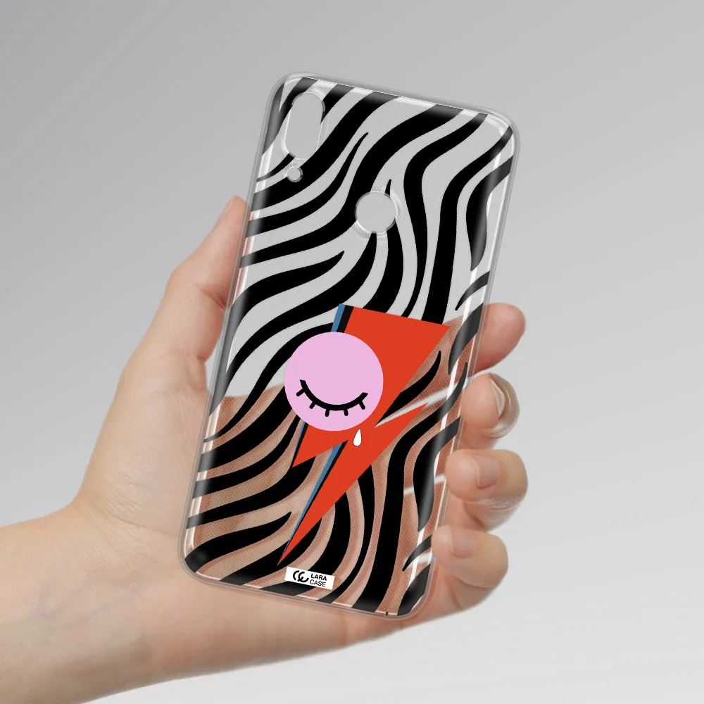 David Bowie Symbol Huawei Y7 2019 Clear TPU Case