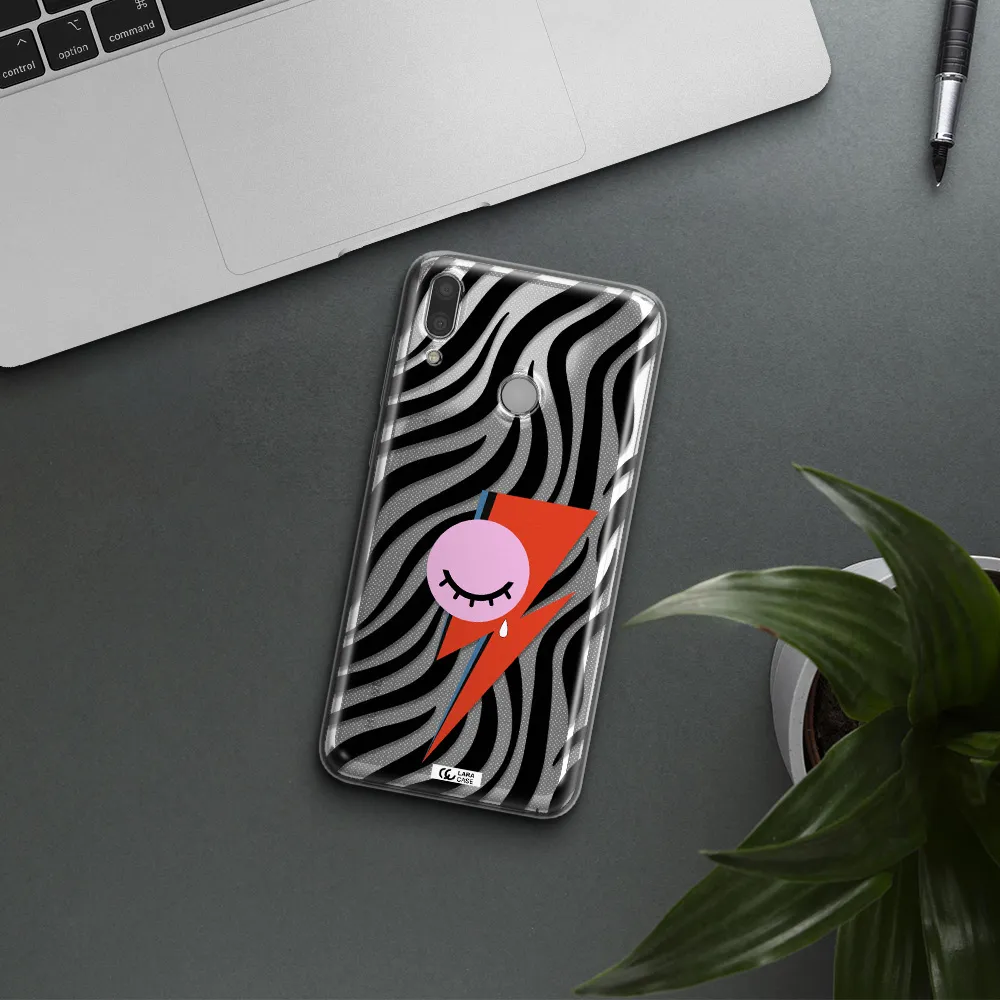 David Bowie Symbol Huawei Y7 2019 Clear TPU Case