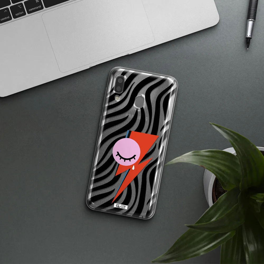 David Bowie Symbol Samsung A20 Clear TPU Case