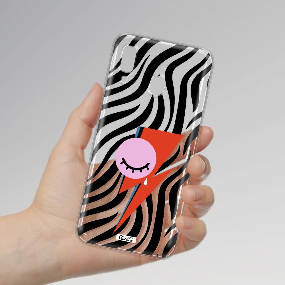 David Bowie Symbol Samsung A30 Clear TPU Case