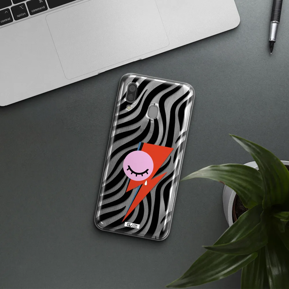 David Bowie Symbol Samsung A30 Clear TPU Case