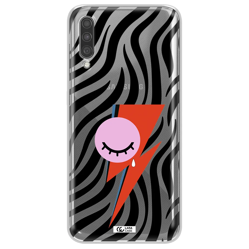 David Bowie Symbol Samsung A30S Clear TPU Case