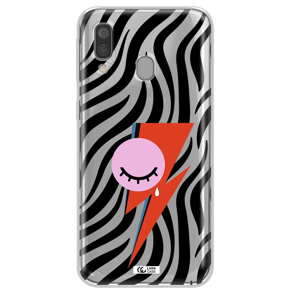 David Bowie Symbol Samsung A40 Clear TPU Case