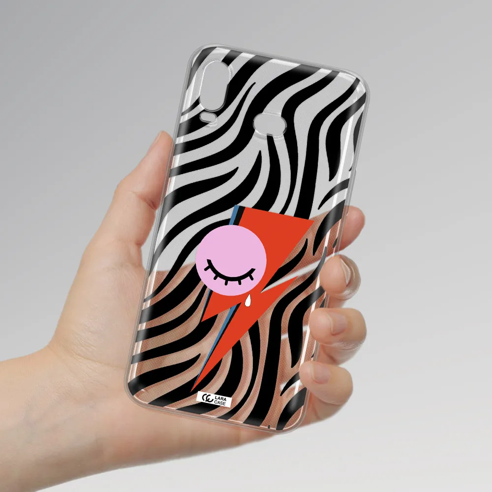 David Bowie Symbol Samsung A6S Clear TPU Case