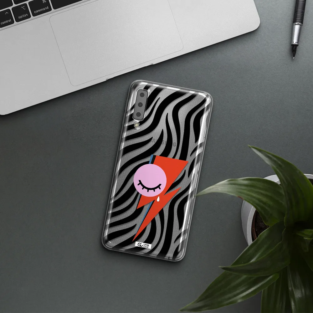 David Bowie Symbol Samsung A7 2018 Clear TPU Case