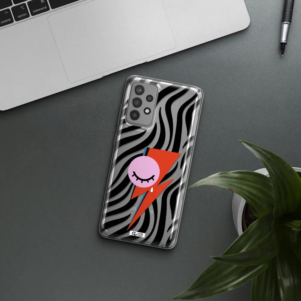 David Bowie Symbol Samsung A72 Clear TPU Case