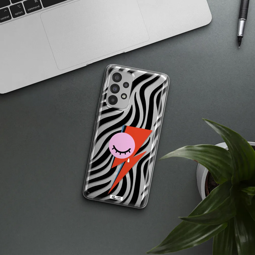 David Bowie Symbol Samsung A73 Clear TPU Case