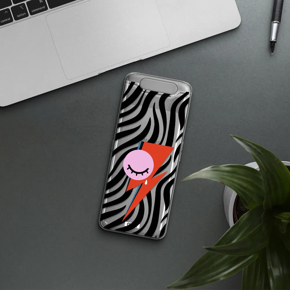 David Bowie Symbol Samsung A80 Clear TPU Case