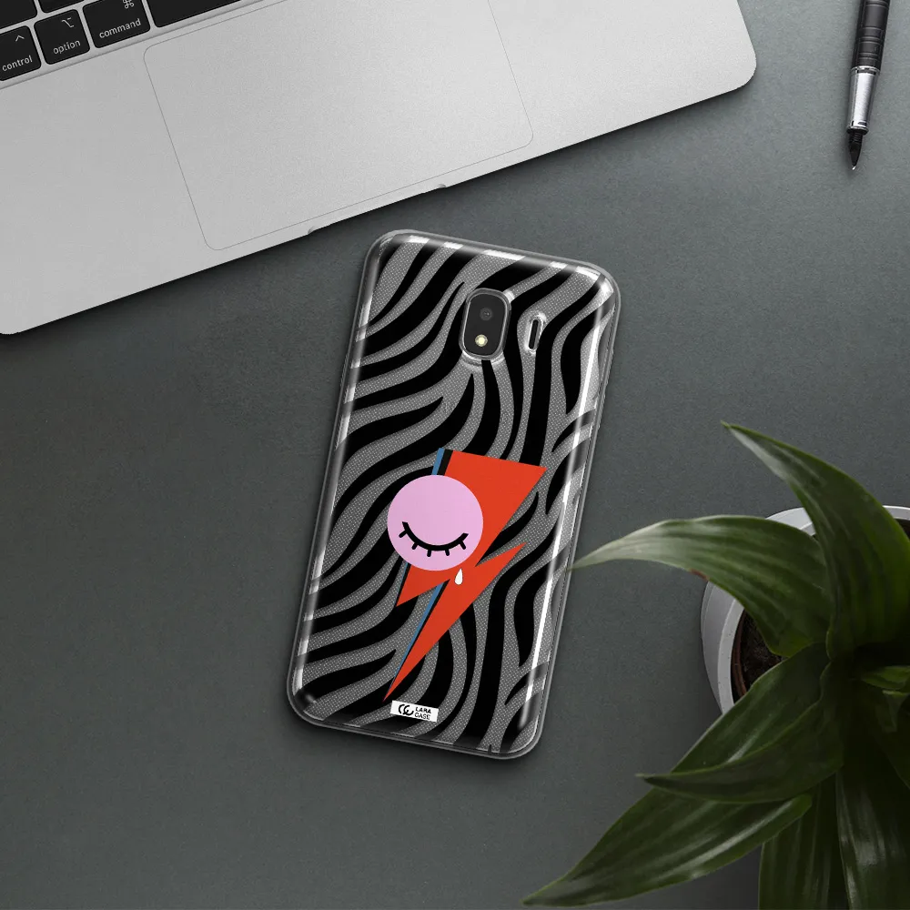 David Bowie Symbol Samsung J4 Clear TPU Case