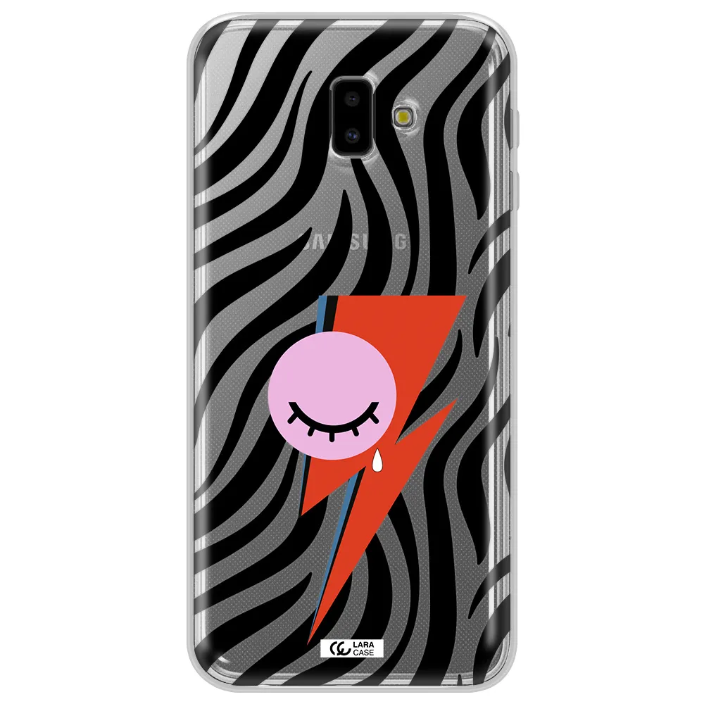 David Bowie Symbol Samsung J6 Plus Clear TPU Case
