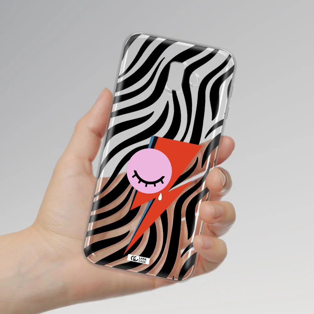 David Bowie Symbol Samsung J6 Plus Clear TPU Case