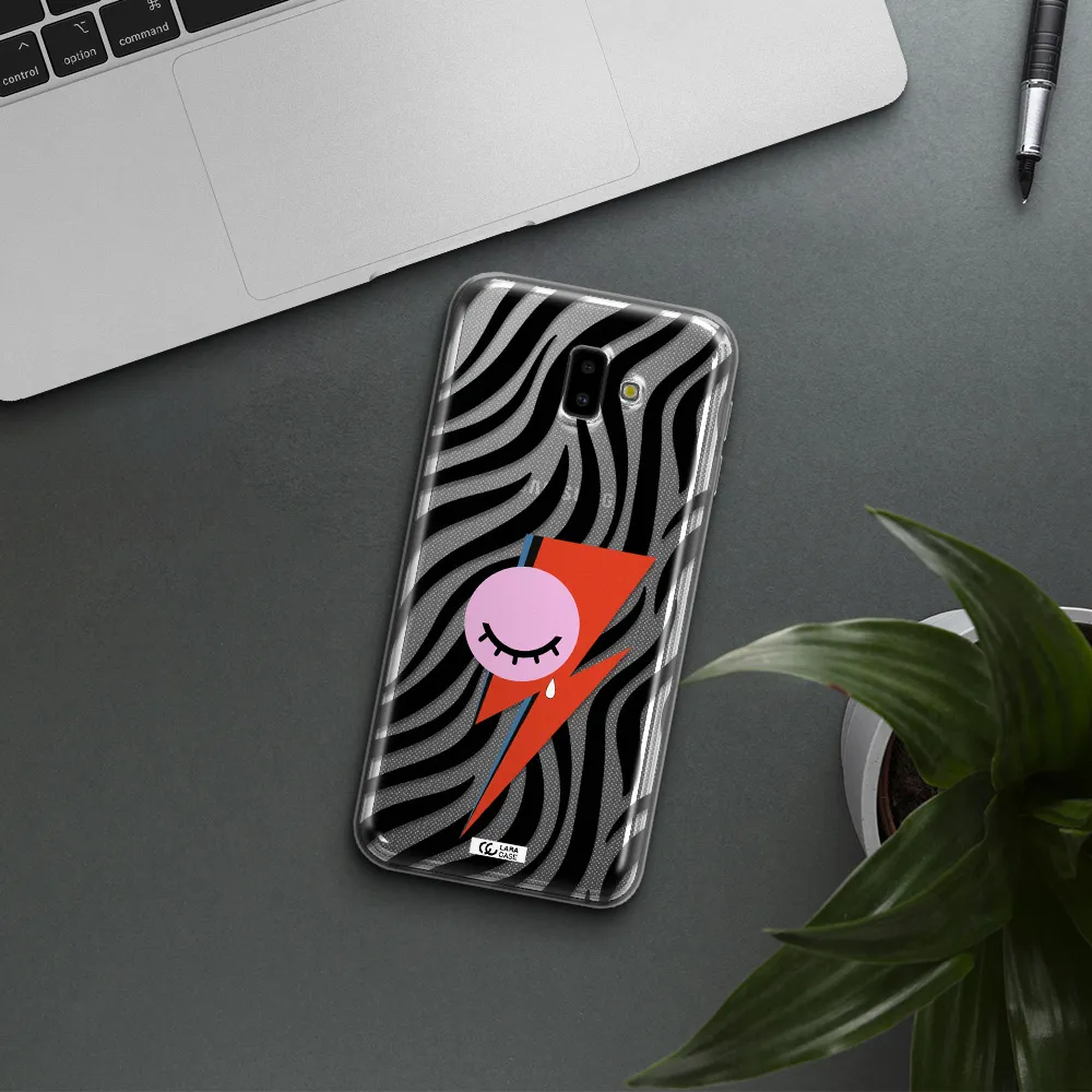 David Bowie Symbol Samsung J6 Plus Clear TPU Case