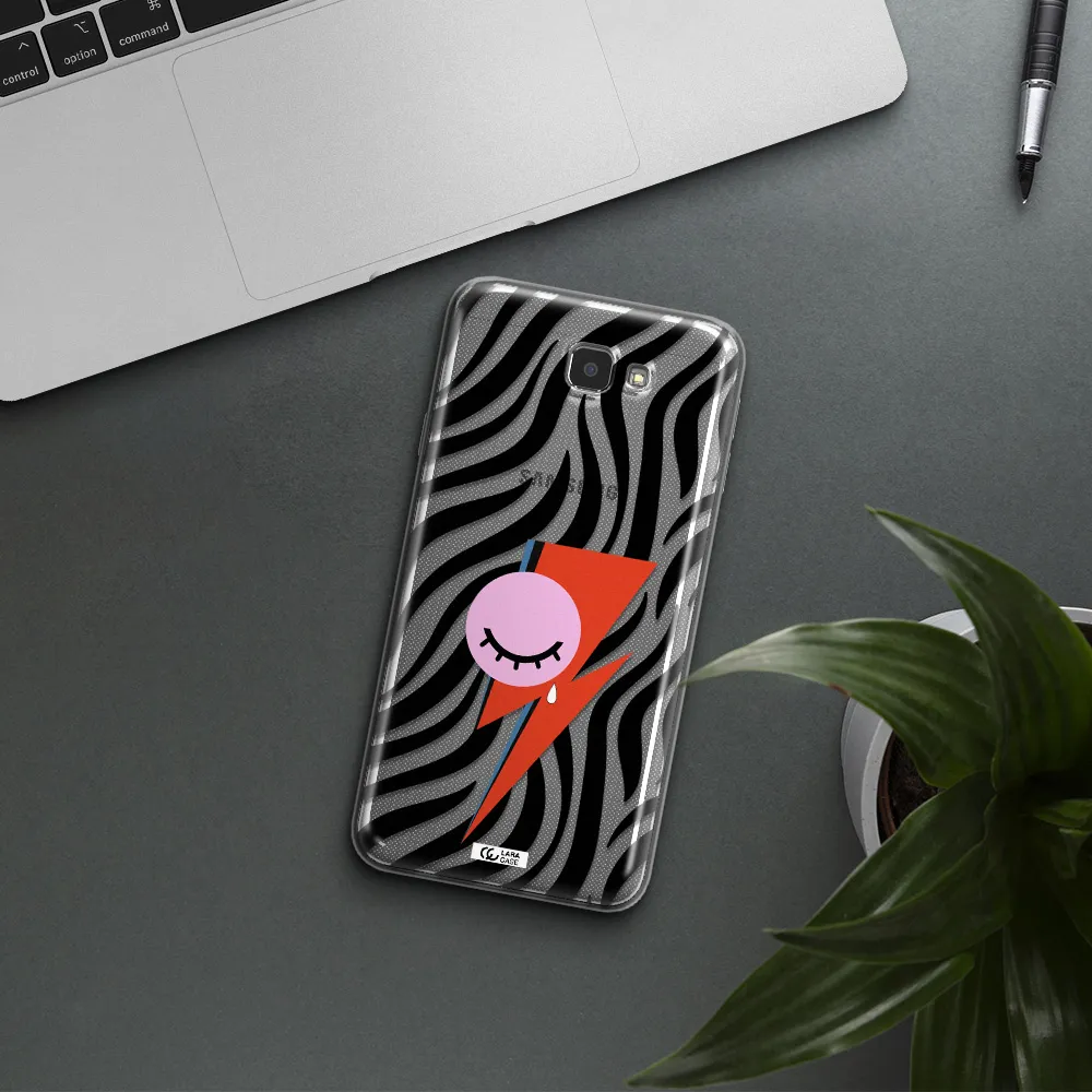 David Bowie Symbol Samsung J7 Prim Clear TPU Case
