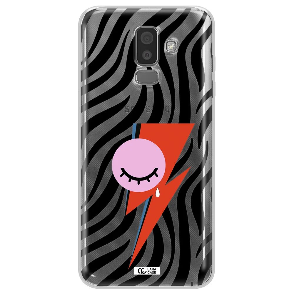 David Bowie Symbol Samsung J8 Clear TPU Case