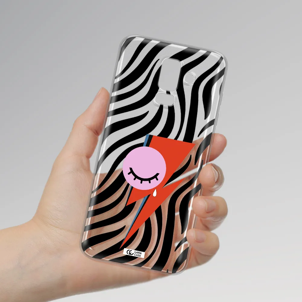 David Bowie Symbol Samsung J8 Clear TPU Case