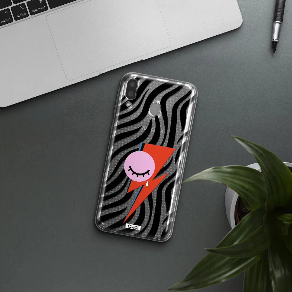 David Bowie Symbol Samsung M20 Clear TPU Case