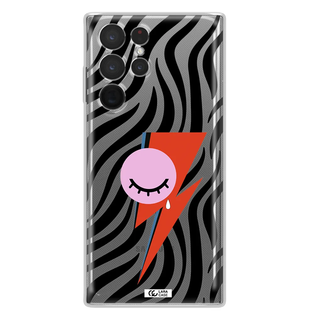 David Bowie Symbol Samsung S 22 Ultra Clear TPU Case