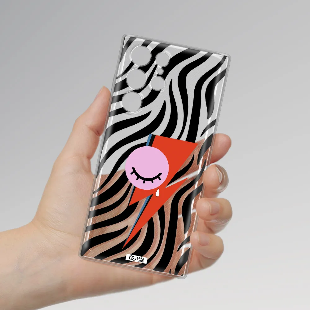 David Bowie Symbol Samsung S 22 Ultra Clear TPU Case