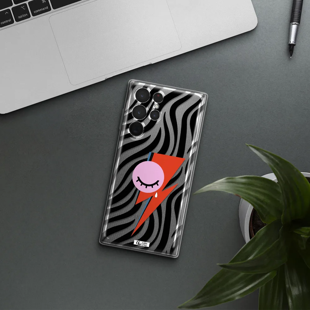 David Bowie Symbol Samsung S 22 Ultra Clear TPU Case