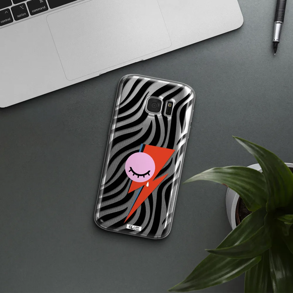 David Bowie Symbol Samsung S 7 Clear TPU Case