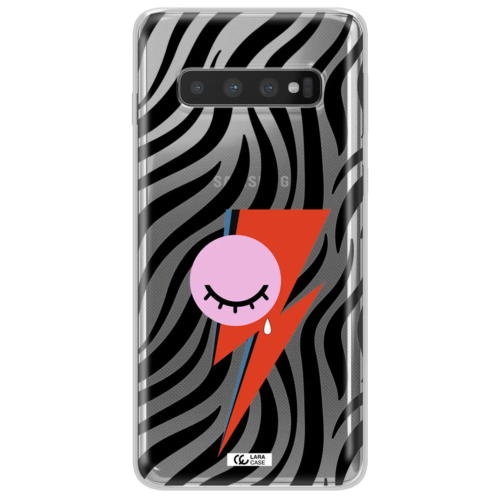 David Bowie Symbol Samsung S10 Plus Clear TPU Case