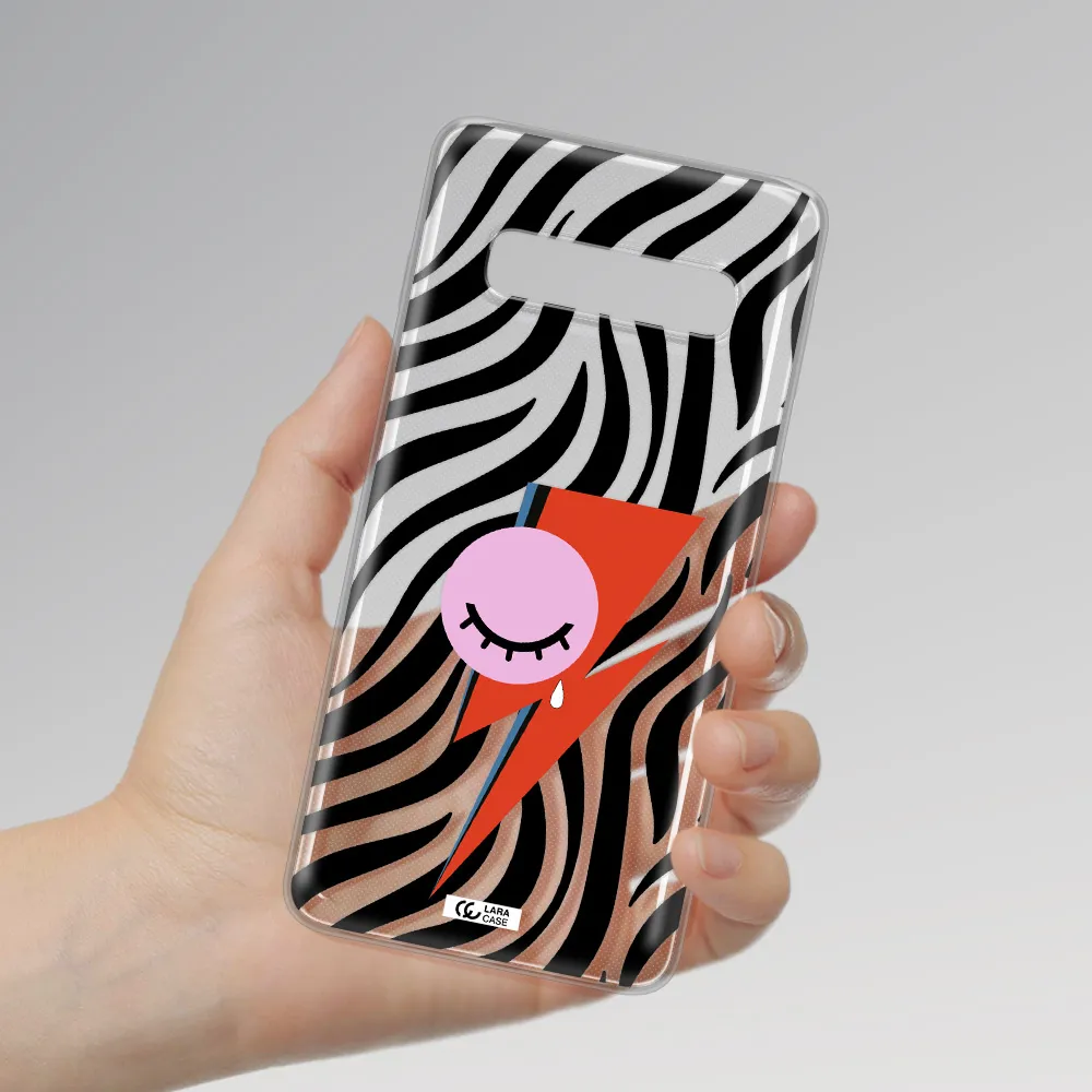 David Bowie Symbol Samsung S10 Plus Clear TPU Case