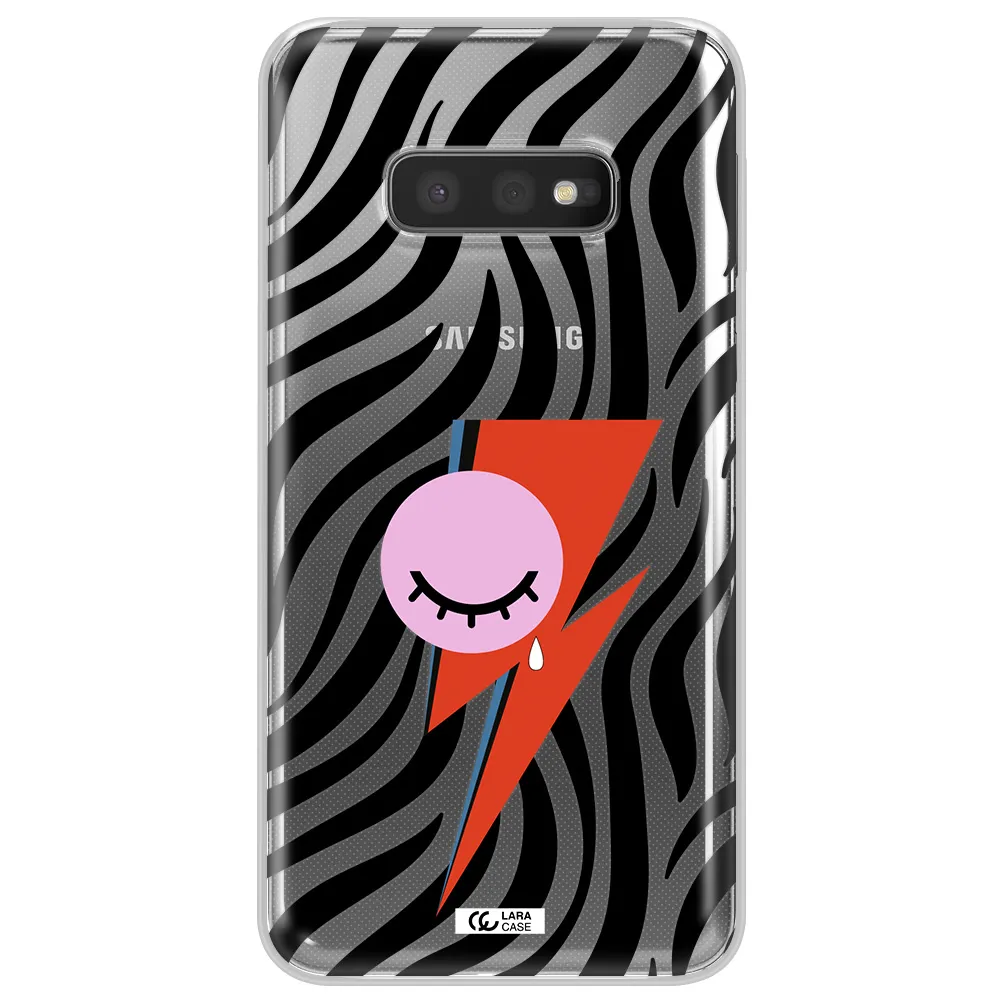 David Bowie Symbol Samsung S10e Clear TPU Case
