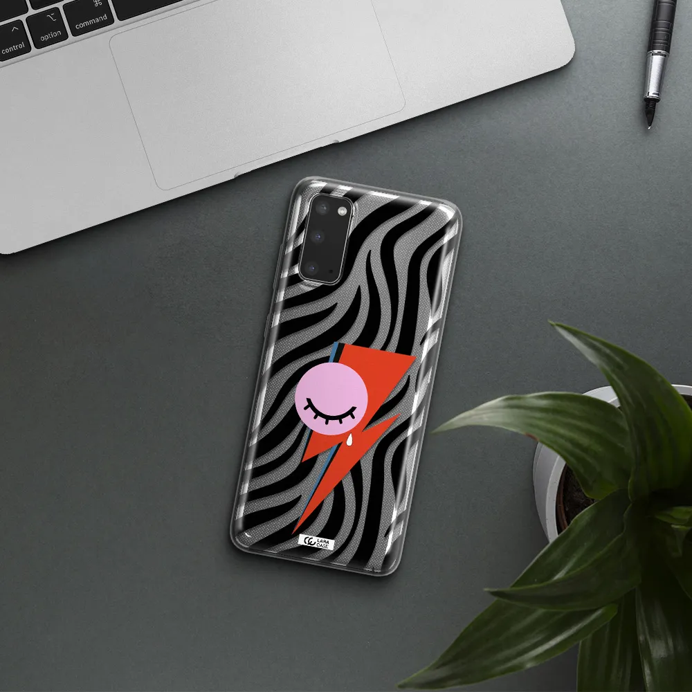David Bowie Symbol Samsung S20 Clear TPU Case