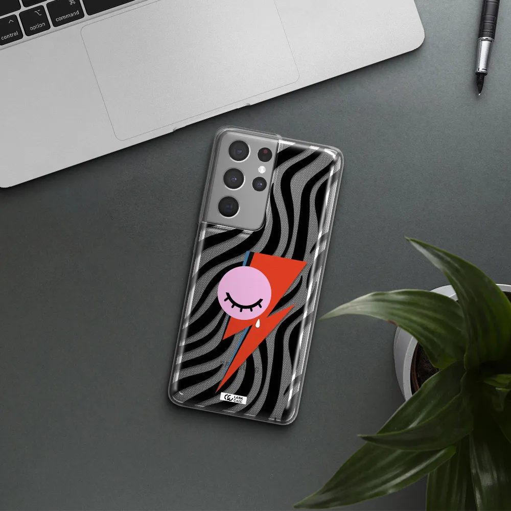 David Bowie Symbol Samsung S21 Ultra Clear TPU Case