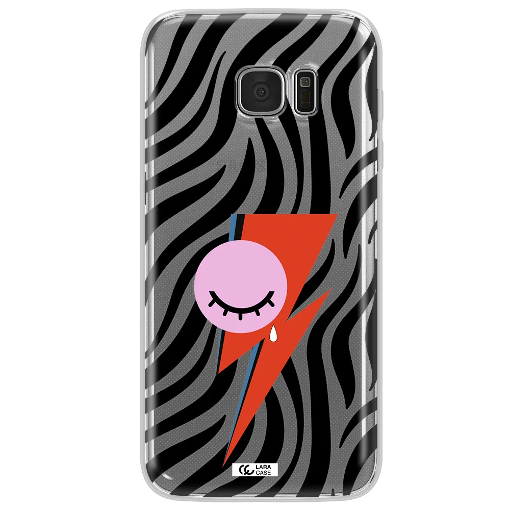 David Bowie Symbol Samsung S7 Edge Clear TPU Case