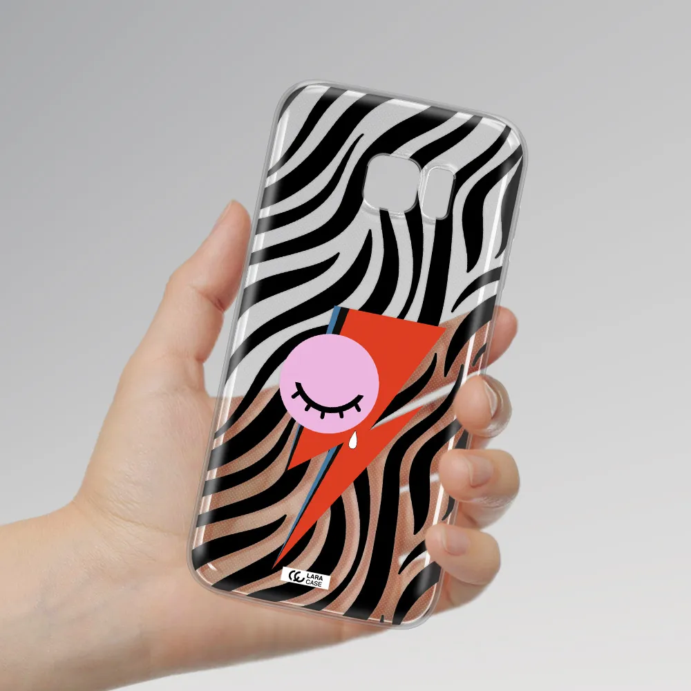 David Bowie Symbol Samsung S7 Edge Clear TPU Case