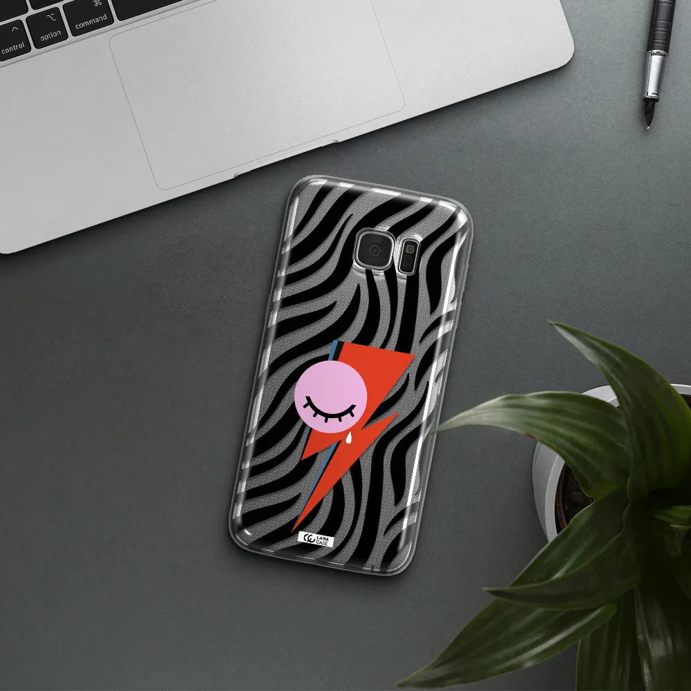 David Bowie Symbol Samsung S7 Edge Clear TPU Case