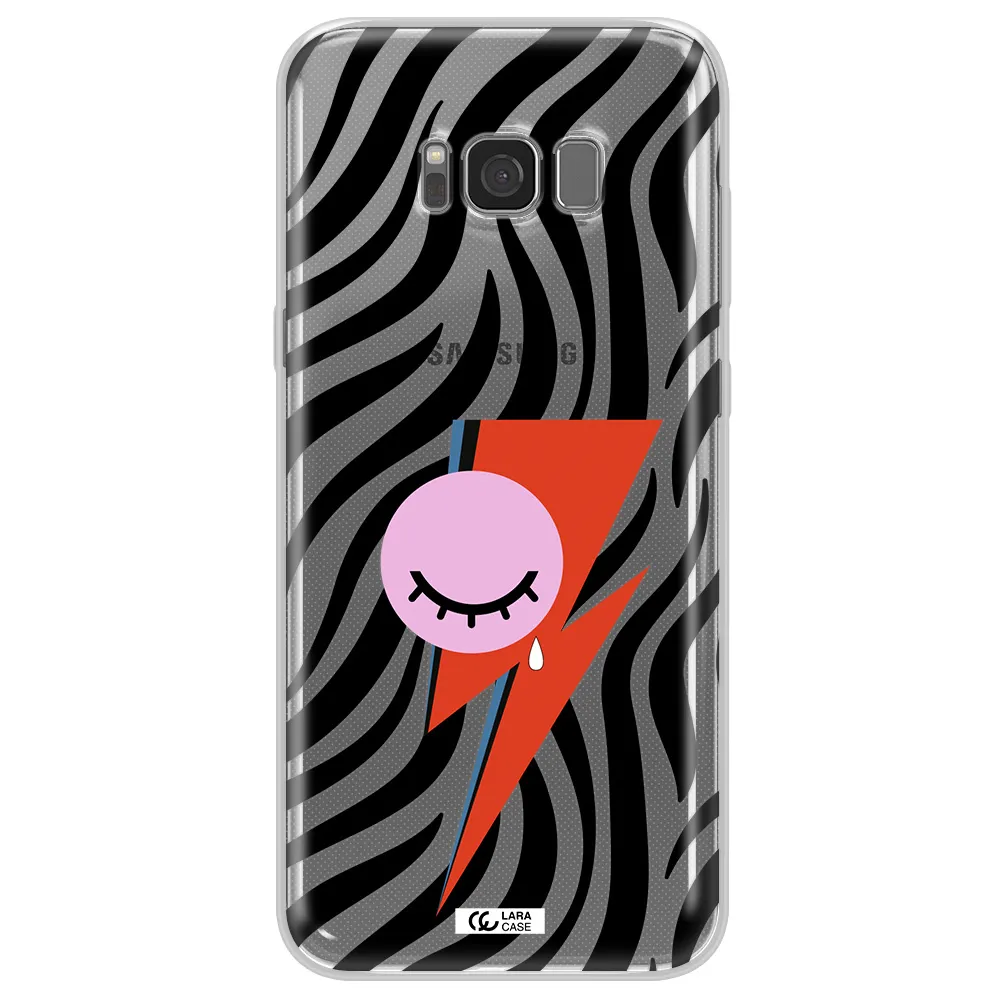 David Bowie Symbol Samsung S8 Plus Clear TPU Case