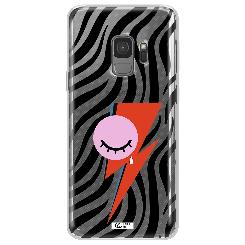 David Bowie Symbol Samsung S9 Clear TPU Case