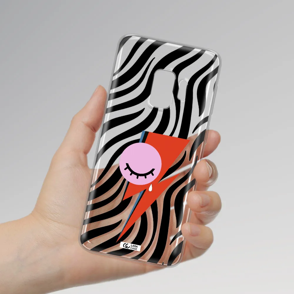 David Bowie Symbol Samsung S9 Clear TPU Case