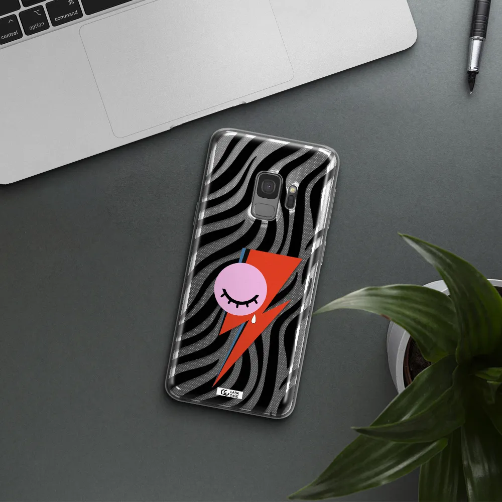 David Bowie Symbol Samsung S9 Clear TPU Case